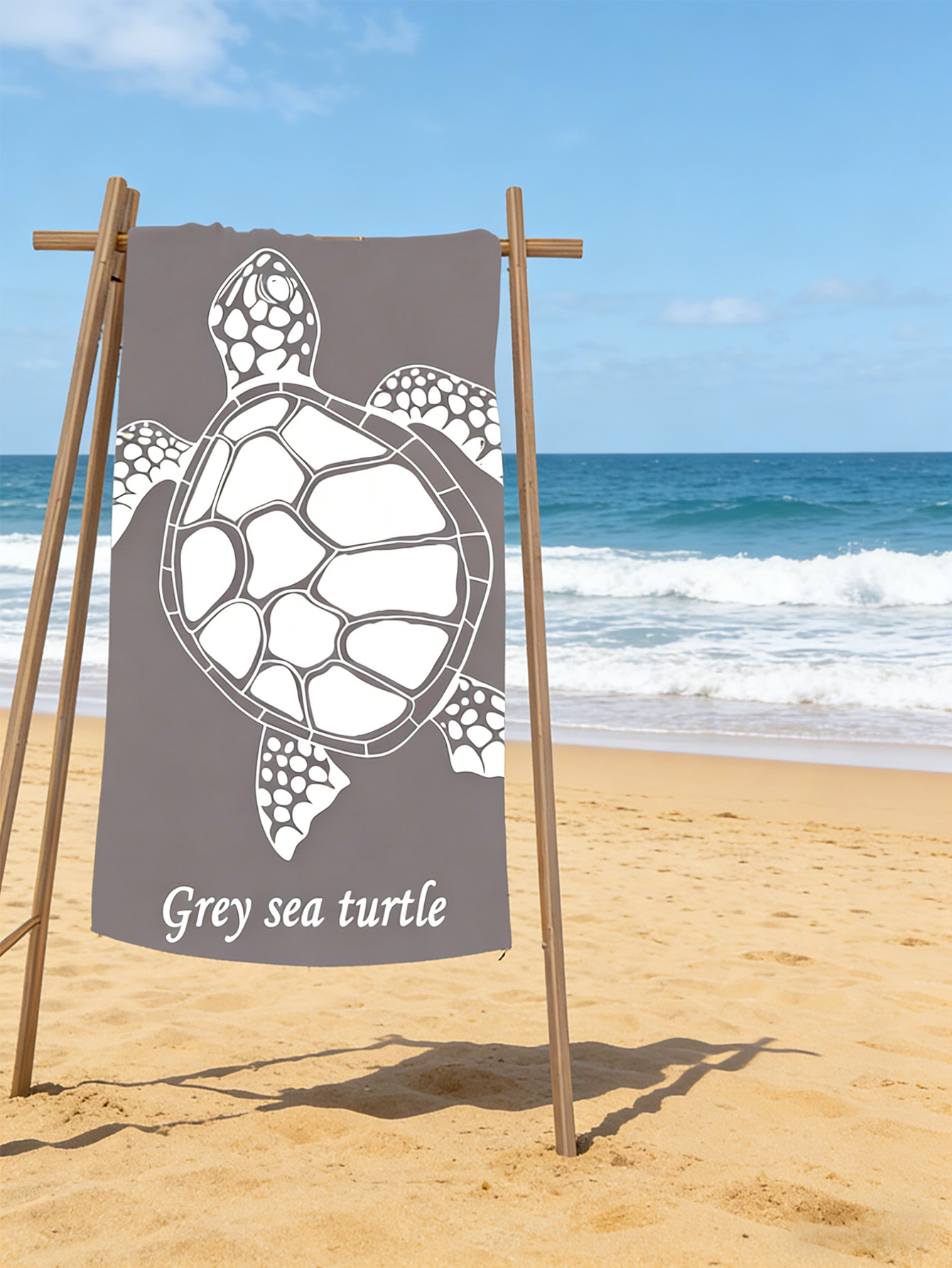 Personalized Sea Turtle Beach Towel